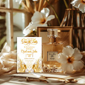 Tropische Goldhochzeit an der Küste RSVP Karte