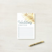 Tropische Goldhochzeit auf der Liste Post-it Klebezettel (Auf Schreibtisch)