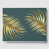 Tropische Goldhochzeit Personalisiert Gästebuch (Rückseite)