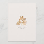 Tropische Goldmahlzeit Einladung (Rückseite)