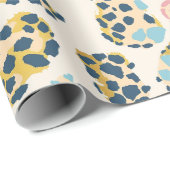 Tropische Goldpastellflächen Geschenkpapier (Rolleneckpunkt)