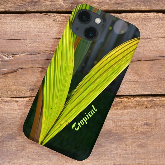 Tropische Green Palm Fronds personalisiert mit Nam Case-Mate iPhone Hülle