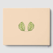 Tropische Grün- und Blütenhochzeit Gästebuch (Rückseite)