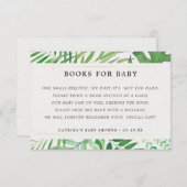 Tropische Grünbücher für Babydusche Begleitkarte (Vorne/Hinten)