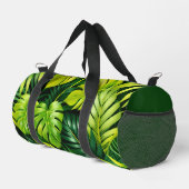Tropische grüne Blätter Duffle Bag (Rechte Ecke)