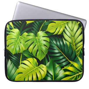Tropische grüne Blätter  Laptopschutzhülle