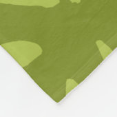 TROPISCHE GRÜNE BLÄTTER PATTERN FLEECEDECKE (Ecke)