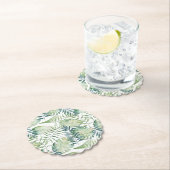 Tropische grüne Blätter Untersetzer (Vor Ort)