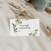 Tropische grüne Blätter Windeln Begleitkarte