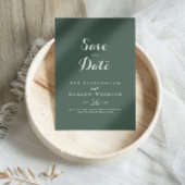 Tropische grüne Hochzeit rettet das Datum Save The Date