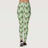 Tropische grüne Leggings (Rückseite)
