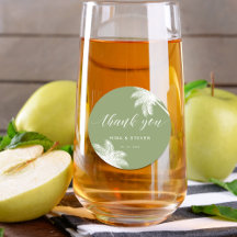 Tropische grüne Palme Danke Hochzeit