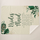 Tropische grüne Schriften zu meinem Zitat von Brau Sherpadecke (Vorderseite (Horizontal))