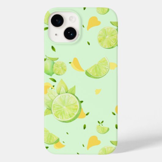 Tropische grüne Zitrusfrüchte SOMMER Orangenlemon Case-Mate iPhone Hülle (Rückseite)