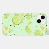 Tropische grüne Zitrusfrüchte SOMMER Orangenlemon Case-Mate iPhone Hülle (Rückseite (Horizontal))