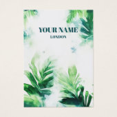 Tropische Grünpflanzen-Blütenblätter-Erring-Displa (Vorderseite)