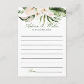 Tropische Grünpflanzenberatungskarte Begleitkarte (Vorderseite)