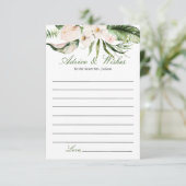 Tropische Grünpflanzenberatungskarte Begleitkarte (Stehend Vorderseite)