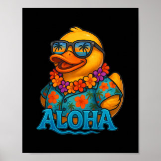 Tropische Gummiente Hawaiian Lei Aloha Gummi-Ente Poster