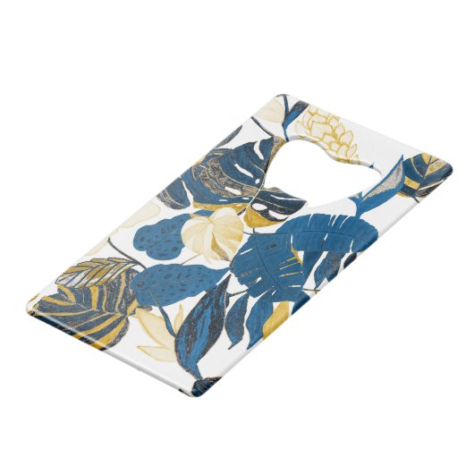 Tropische Hand zeichnen: Kreatives, nahtloses Must Geldbeutel Flaschenöffner (Vorderseite Schrägansicht)