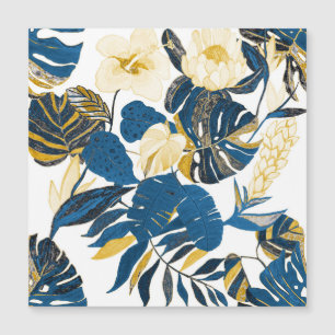 Tropische Hand zeichnen: Kreatives, nahtloses Must Magnetkarte