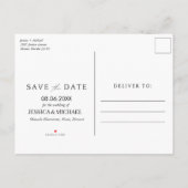 Tropische Hawaii-Hochzeit in Urlaubsort rettet die Ankündigungspostkarte (Rückseite)