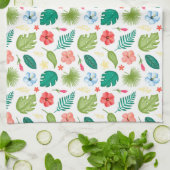 Tropische hawaiianische Blume Geschirrtuch (Gefaltet)