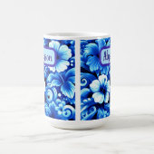 Tropische hawaiianische Blumen Hibiskus Personalis Kaffeetasse (Mittel)