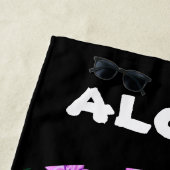 Tropische hawaiianische Floral-Aloha-Nachricht Strandtuch (Beispiel)