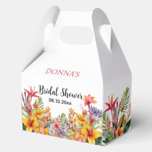 Tropische Hawaiianische Hochzeitsdusche Luau Geschenkschachtel
