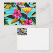 Tropische Hawaiianische Note Card Mitteilungskarte (Vorne/Hinten)