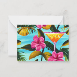Tropische Hawaiianische Note Card Mitteilungskarte