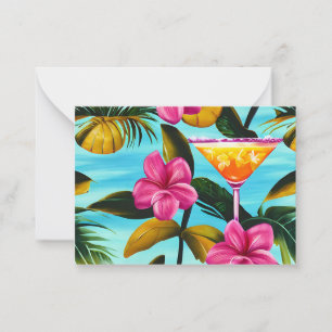 Tropische Hawaiianische Note Card Mitteilungskarte