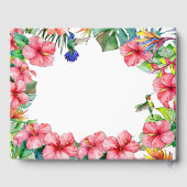 Tropische Hawaiianische Rahmenhochzeit Gästebuch (Rückseite)