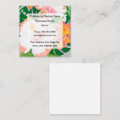 Tropische hawaiianische Reisen Quadratische Visitenkarte (Vorne/Hinten)