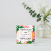 Tropische hawaiianische Reisen Quadratische Visitenkarte (Stehend Vorderseite)