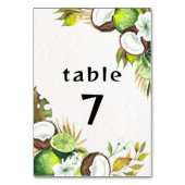 tropische hawaiianische Tischnummer (Vorderseite)