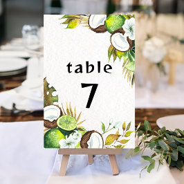 tropische hawaiianische Tischnummer