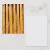 Tropische hawaiische Bambushintergrund-Schablone Visitenkarte (Vorne/Hinten)