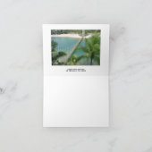 Tropische hawaiische Hibiskus-Blume danken Ihnen Dankeskarte (Innenseite)