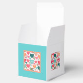 Tropische Herzen & Blume Valentinstag Geschenkschachtel (Geöffnet)