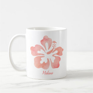 Tropische Hibiskus-Blume Kaffeetasse
