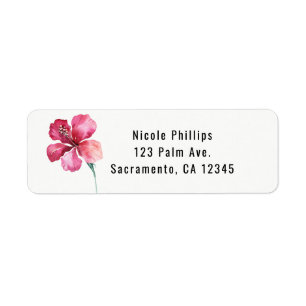 Tropische Hibiskus-Blumen-Hochzeitseinladung