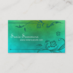 Tropische Hibiskus-Café-Restaurant-Geschäfts-Kar Visitenkarte