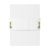 Tropische Hibiskus-Hochzeit Einladungsbanderole (Rückseitenbeispiel)