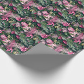 Tropische Hintergrundstrukturen Geschenkpapier (Ecke)