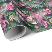 Tropische Hintergrundstrukturen Geschenkpapier (Rolleneckpunkt)