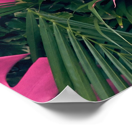 Tropische Hintergrundstrukturen Poster (Ecke)