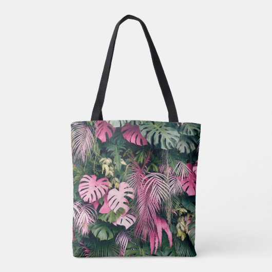 Tropische Hintergrundstrukturen Tasche (Rückseite)