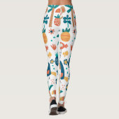 Tropische Hinterhofkunst Leggings (Rückseite)